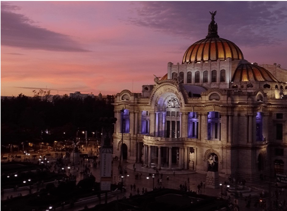 Mexico city, Private tour, Night tour, Zocalo de noche